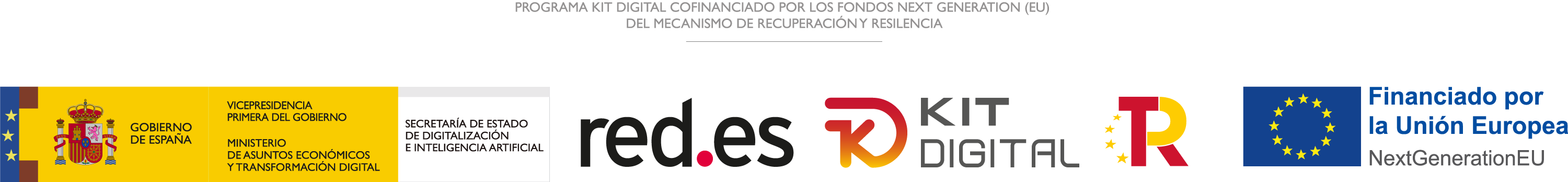 Logos red.es NextGenerationEU KitDigital